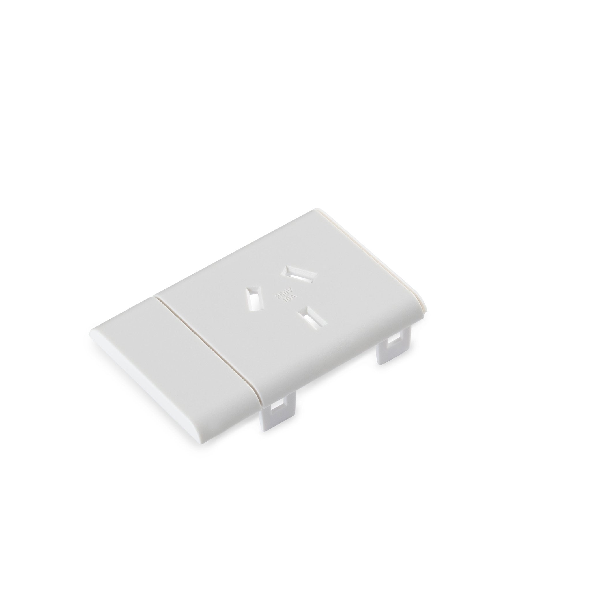 1 (Single) GPO Module with short facia - VERTICAL GPO with DETACHABLE FACIA - The Softwiring Shop - Electrical Soft Wiring