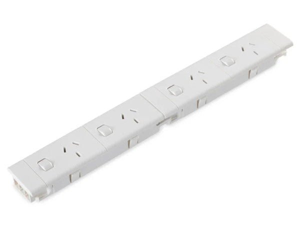 4 (Quad) GPO Module - EXTERNAL SWITCHING VERTICAL GPO'S - The Softwiring Shop - Electrical Soft Wiring