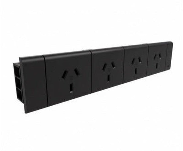 4 (Quad) GPO Module - VERTICAL GPO'S - The Softwiring Shop - Electrical Soft Wiring
