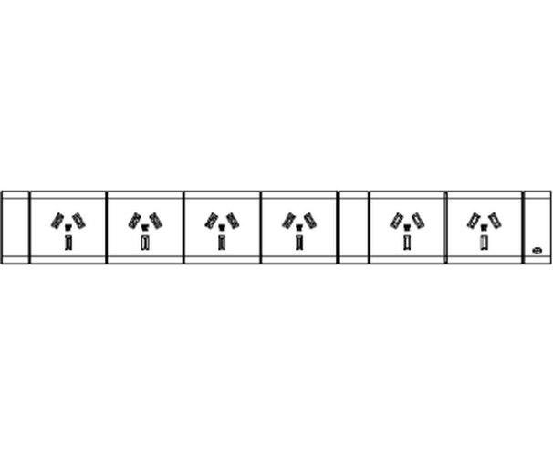6 (Six) GPO Module Set - VERTICAL GPO's - The Softwiring Shop - Electrical Soft Wiring