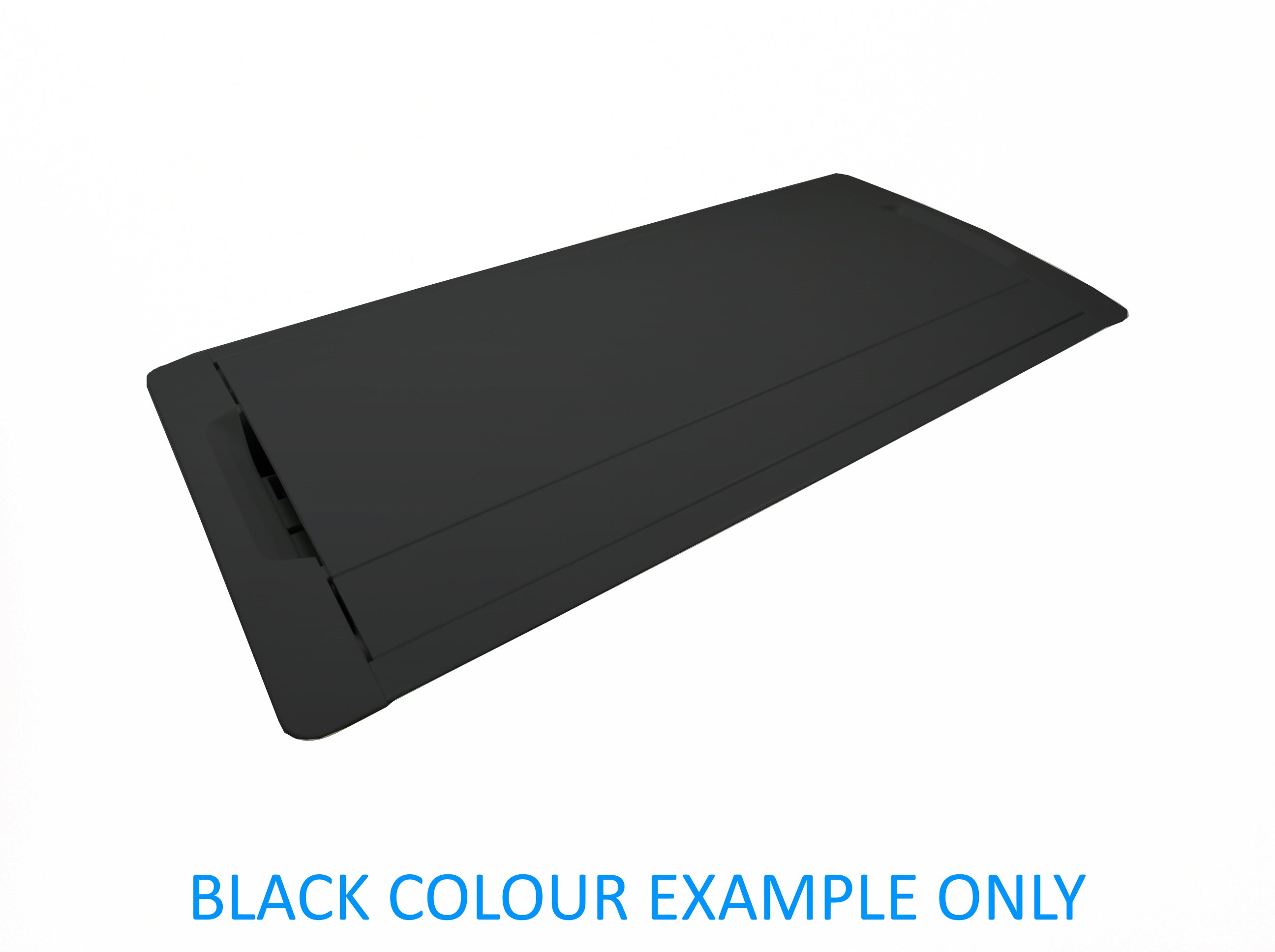 In - Desk Box - ACCEDE: Dual Lid, 4 (Quad) GPO'S & 8 (Eight) Data Ports - The Softwiring Shop - Electrical Soft Wiring BLACK