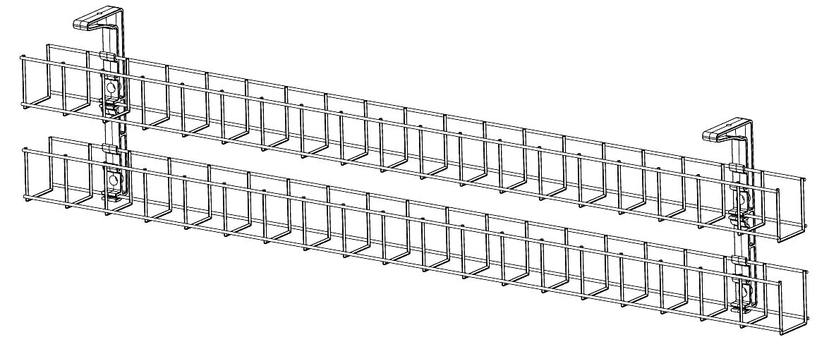 Cable Basket - 2 Tier - The Softwiring Shop - Cable Management