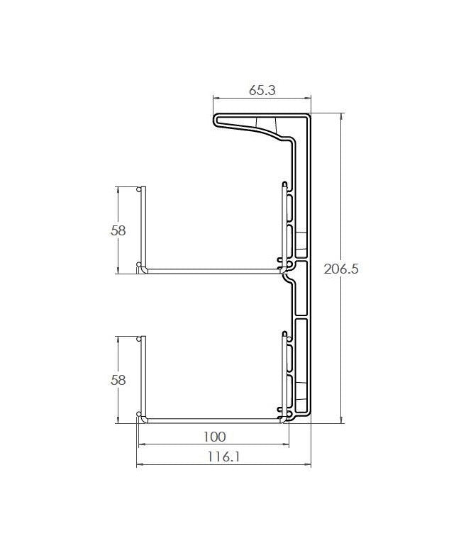Cable Basket - 2 Tier DOUBLE DEEP - The Softwiring Shop - Cable Management