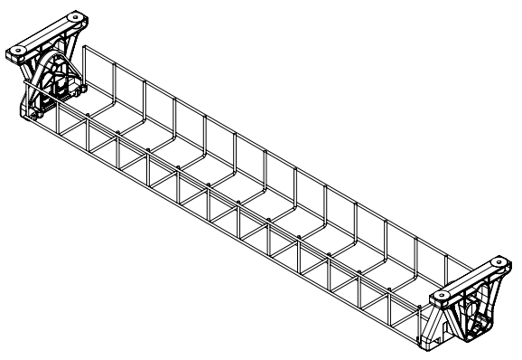 Cable Basket - Single Tier 100mm Deep: HINGED EASY ACCESS - The Softwiring Shop - Cable Management