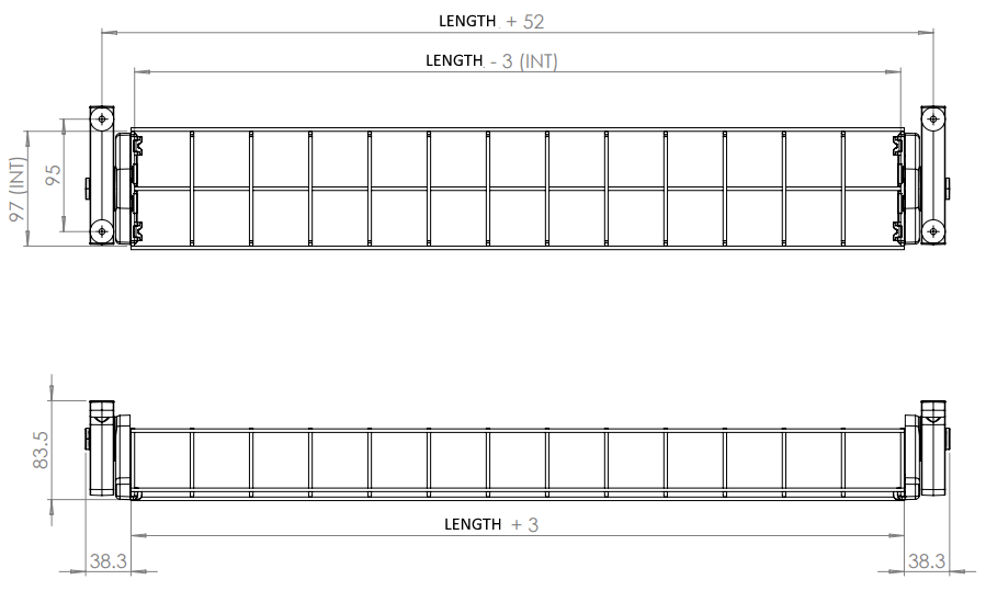 Cable Basket - Single Tier 100mm Deep: HINGED EASY ACCESS - The Softwiring Shop - Cable Management