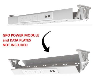 Cable Tray & Brackets ONLY - HINGED EASY ACCESS - The Softwiring Shop - Cable Management