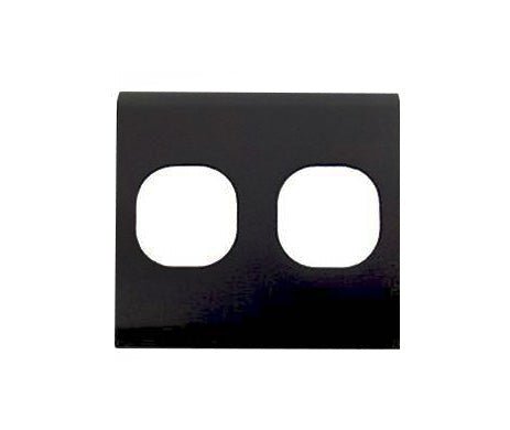 Data Plate - Double (2) Data port 50mmW for Cut - outs - The Softwiring Shop - Data