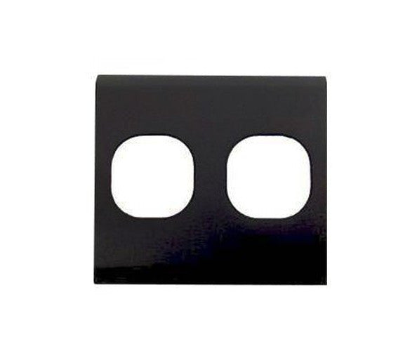 Data Plate - Double (2) Data port 50mmW for Cut - outs - The Softwiring Shop - Data