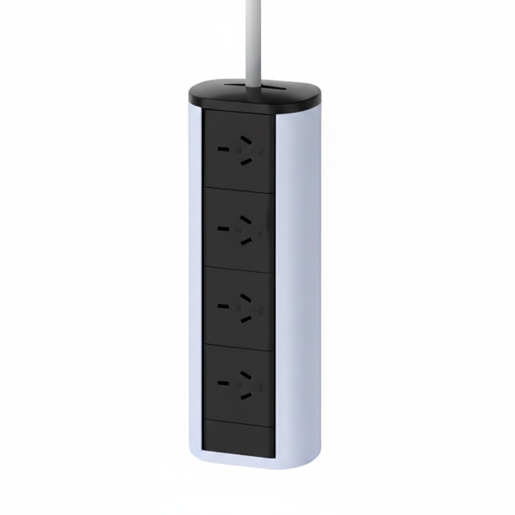 Elevate MOTORISED Retractable Power - 4 GPO Points T - BAR & PLASTER CEILING - The Softwiring Shop - Electrical Softwiring