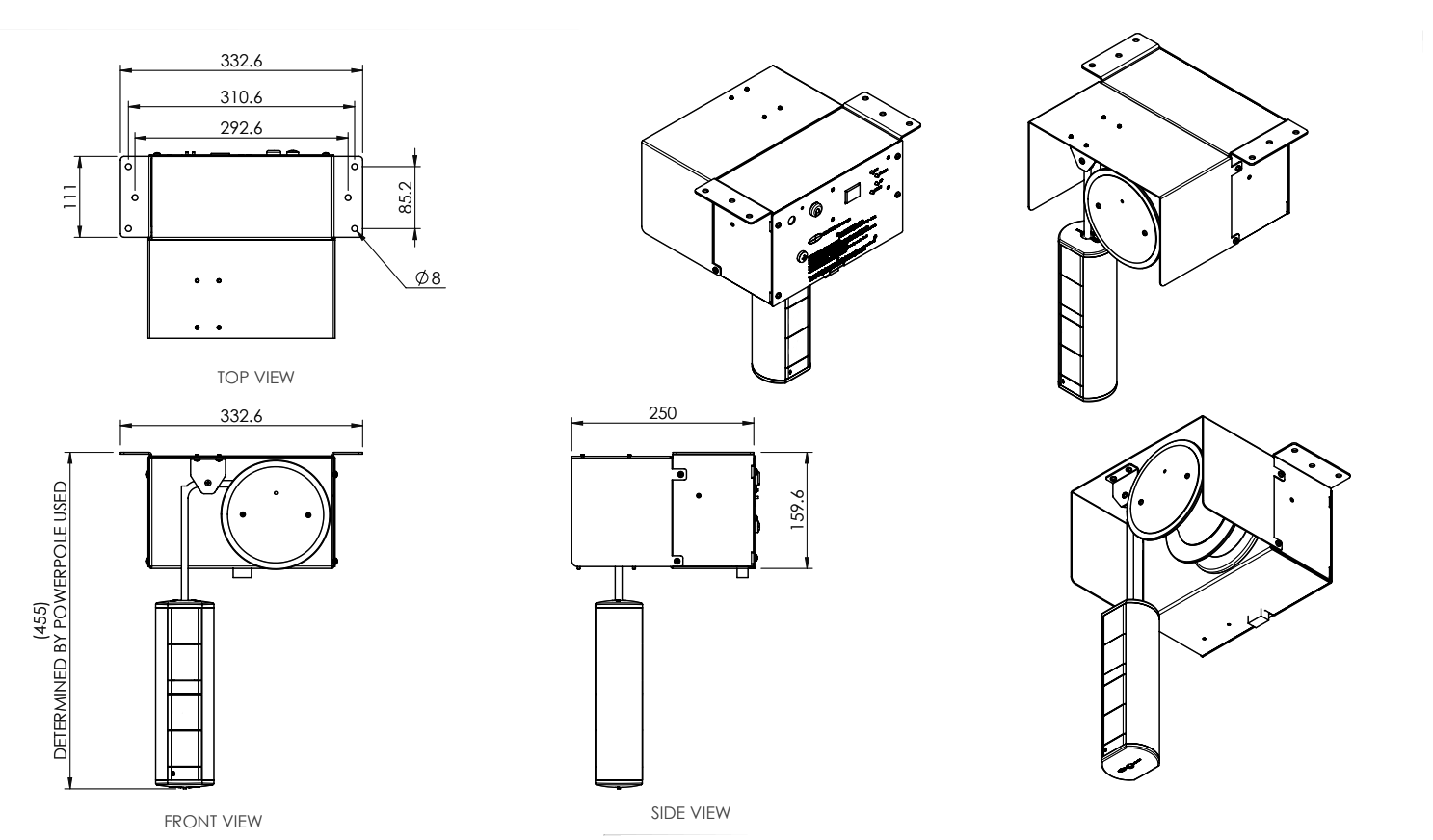 Elevate MOTORISED Retractable Power - 4 GPO's Points & USB A/A - The Softwiring Shop - Electrical Softwiring