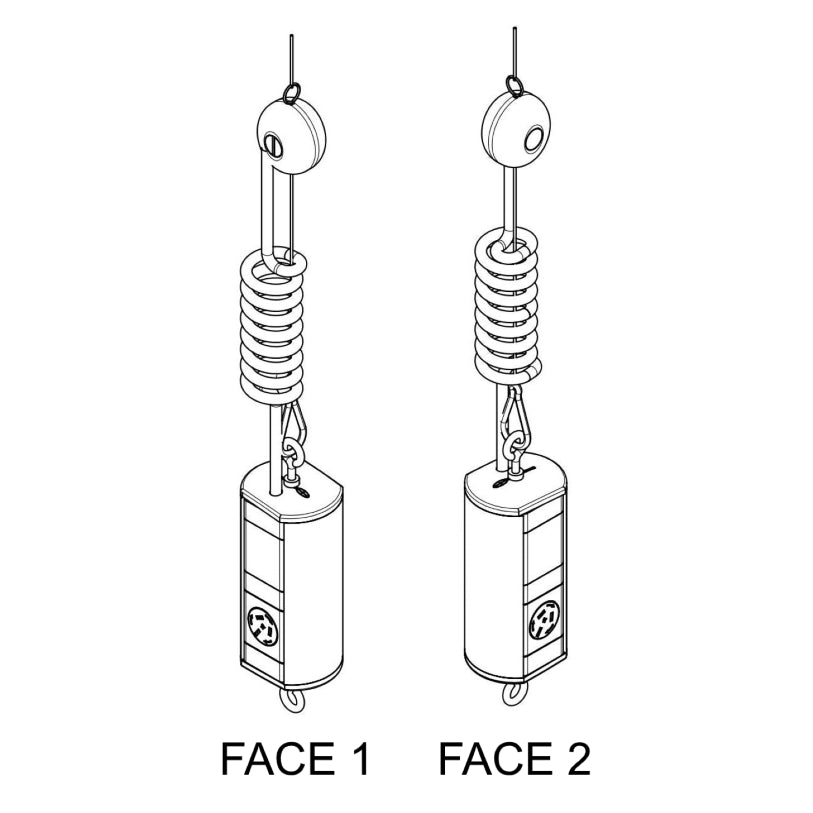 Elevate Retractable Power - 1 (Single) GPO per face - The Softwiring Shop - Electrical Softwiring