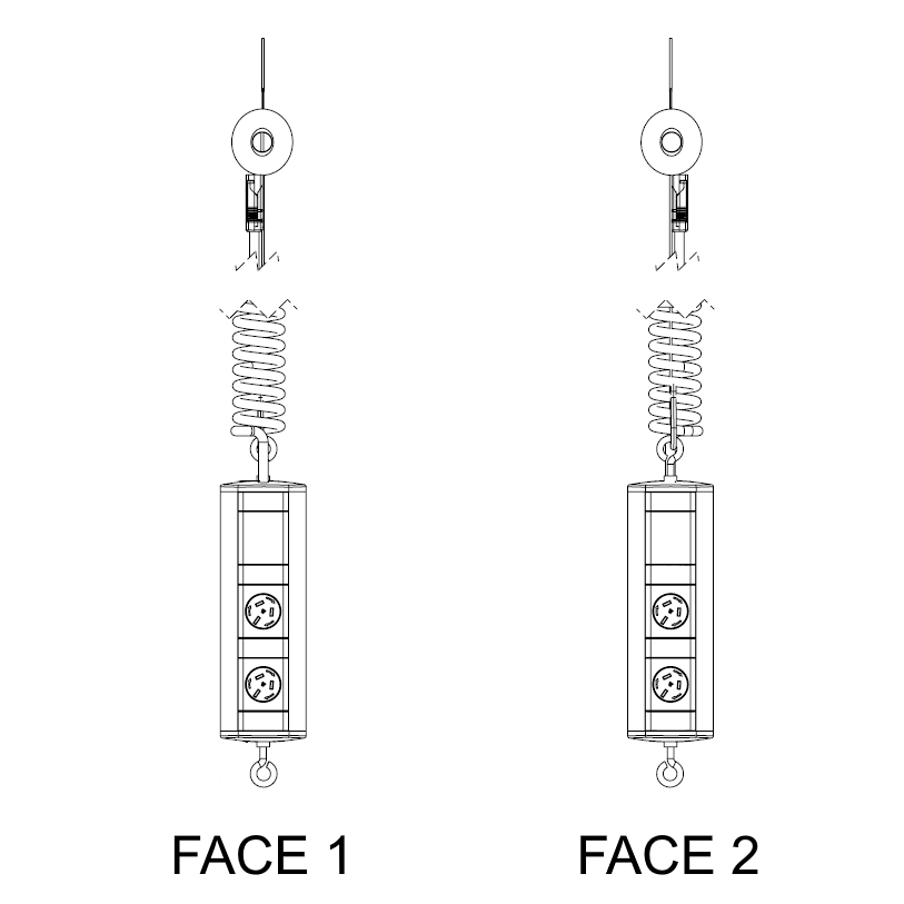 Elevate Retractable Power - 2 (Double) GPO per face - The Softwiring Shop - Electrical Softwiring