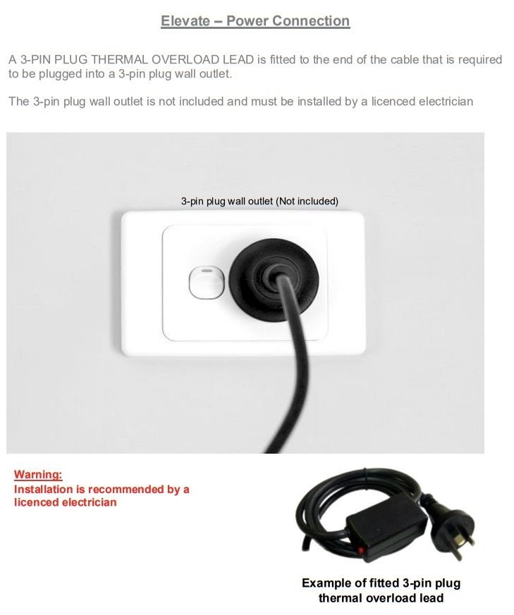 Elevate Retractable Power - 2 (Double) GPO per face - The Softwiring Shop - Electrical Softwiring