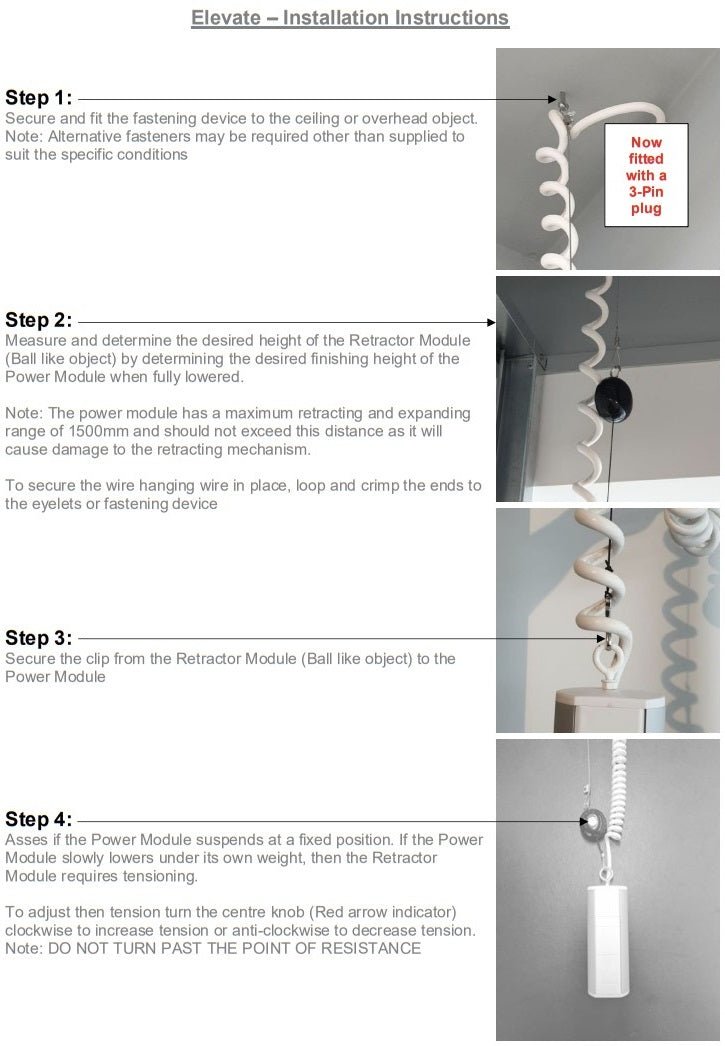 Elevate Retractable Power - 2 (Double) GPO per face - The Softwiring Shop - Electrical Softwiring