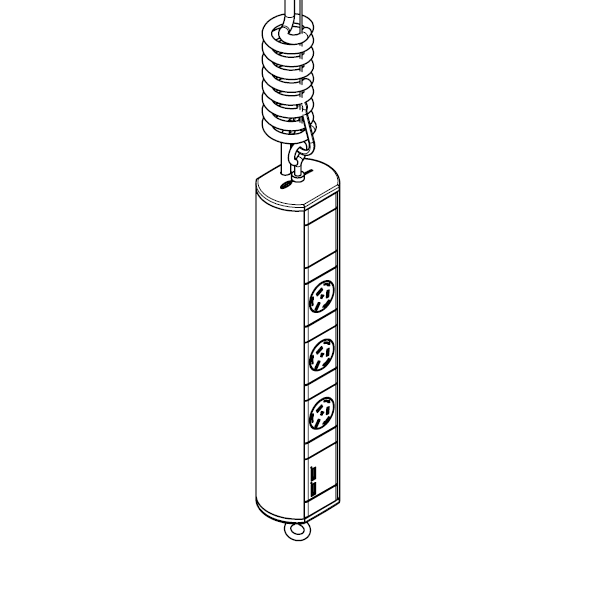 Elevate Retractable Power - 3 (Triple) GPO's & USB A/A to both faces - The Softwiring Shop - Electrical Softwiring