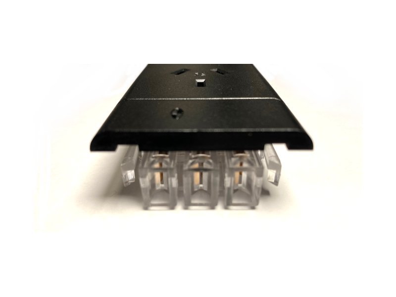 In - Desk Box - ACCEDE: Single Lid, 2 (Double) GPO'S, USB A/C Fast - Charging Outlets & 5 Data Ports - The Softwiring Shop
