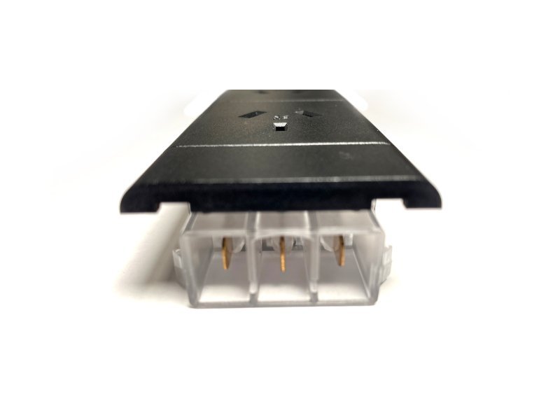 In - Desk Box - ACCEDE: Single Lid, 4 (Quad) GPO'S & 5 (Five) Data Ports - The Softwiring Shop - Electrical Soft Wiring