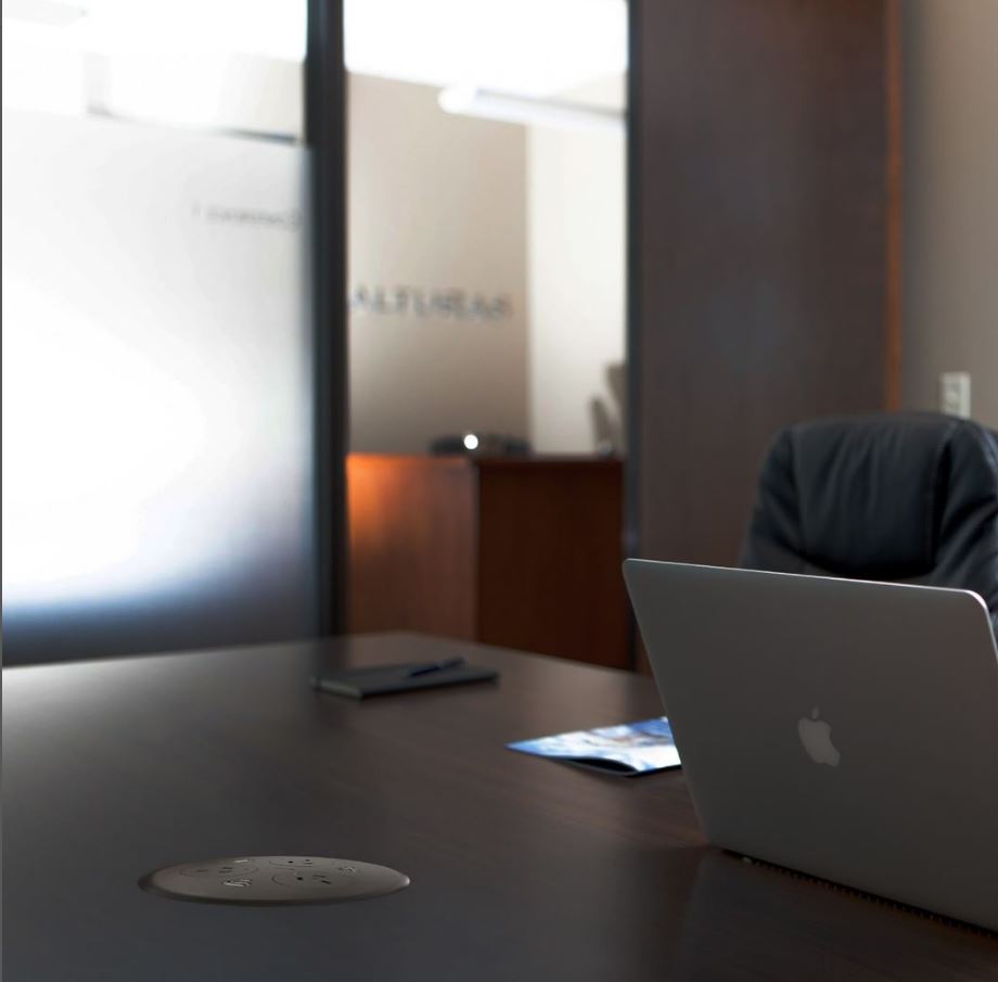 In - Desk Module - BLINKY: 3 (Triple) GPO'S & 3 (Triple) USB A/C Fast - Charging Outlets with 1500mm 3 - Pin Plug Lead - The Softwiring Shop - Electrical Soft Wiring