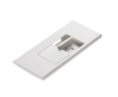 In - Desk Module - FLIP Surface Mount: 2 (Double) GPO's - The Softwiring Shop - Electrical Soft Wiring