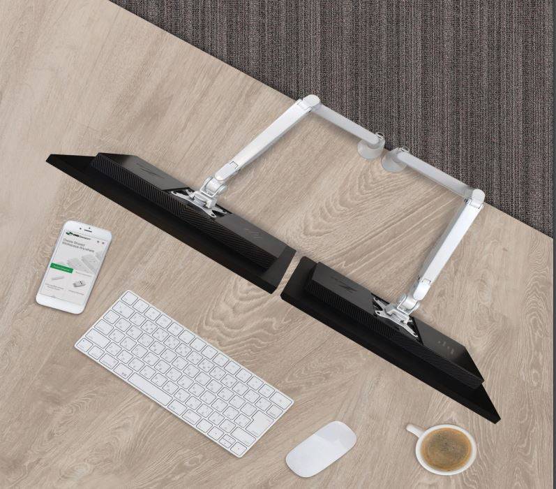 Monitor Arm - Gas SINGLE including USB Fast - Charging module - The Softwiring Shop - Accessory