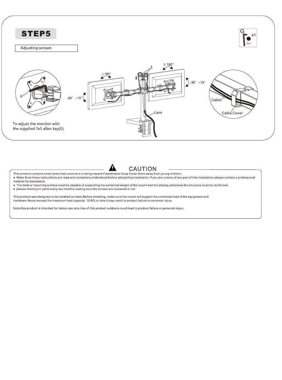 Monitor Arm - Post DOUBLE - The Softwiring Shop - Accessory