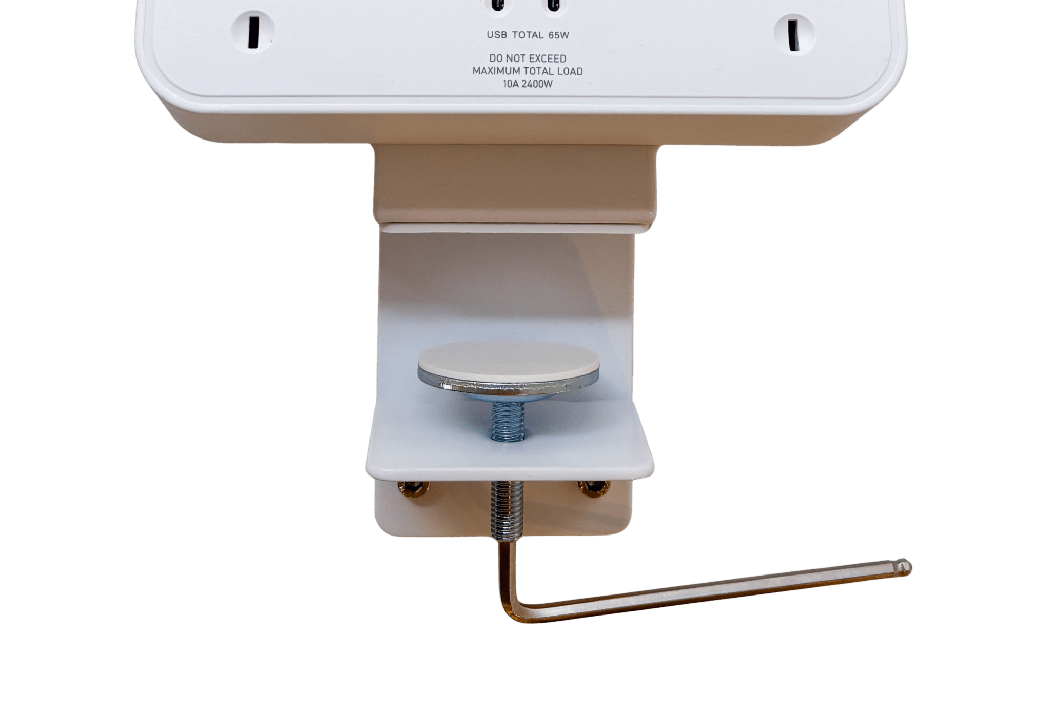 Power Rail: 2 (Double) GPO'S & USB A/C (65W) using a USB A Adaptor with 3 - pin Plug Lead - The Softwiring Shop - Electrical Soft Wiring