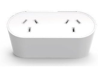 Power Rail - NOVA DUO: 2 (Double) GPO'S with 1500mm 3 - Pin Plug Lead - The Softwiring Shop - Electrical Soft Wiring