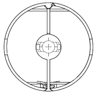 Umbilical Cord - AXESS: 2800mmL Floor to Ceiling kit ROUND BASE - The Softwiring Shop - Cable Management