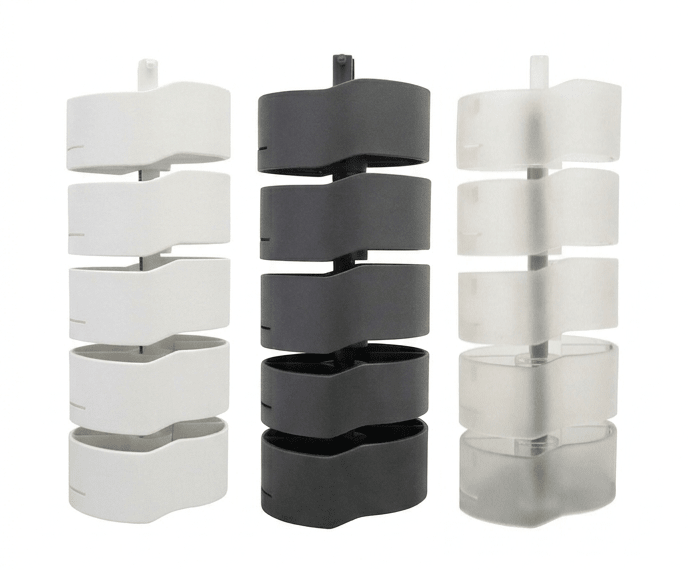 Umbilical Cord - AXESS: 770mmL Floor to Desk kit HORSE SHOE BASE - The Softwiring Shop - Cable Management