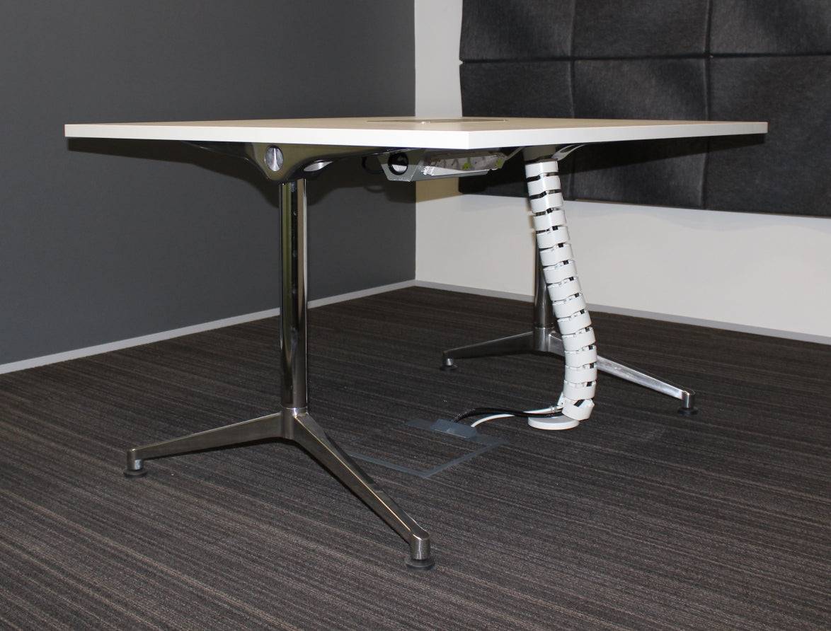 Umbilical Cord - AXESS: 770mmL Floor to Desk kit ROUND BASE - The Softwiring Shop - Cable Management