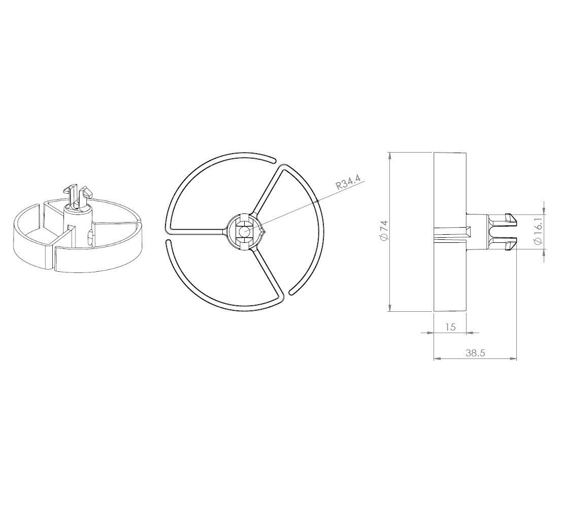 Umbilical Cord - CIRQLATE: 700mmL section only - The Softwiring Shop - Cable Management