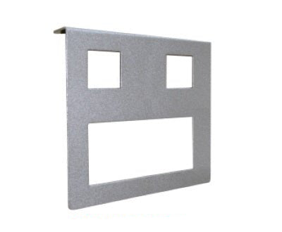 Under Desk Mounting Bracket - DOUBLE GPO (Non - External Switching) and 2 DATA - The Softwiring Shop - Electrical Soft Wiring
