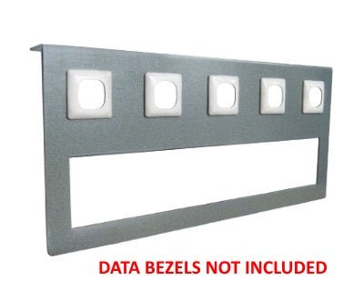 Under Desk Mounting Bracket - QUAD GPO (Non - External Switching) and 5 DATA - The Softwiring Shop - Electrical Soft Wiring