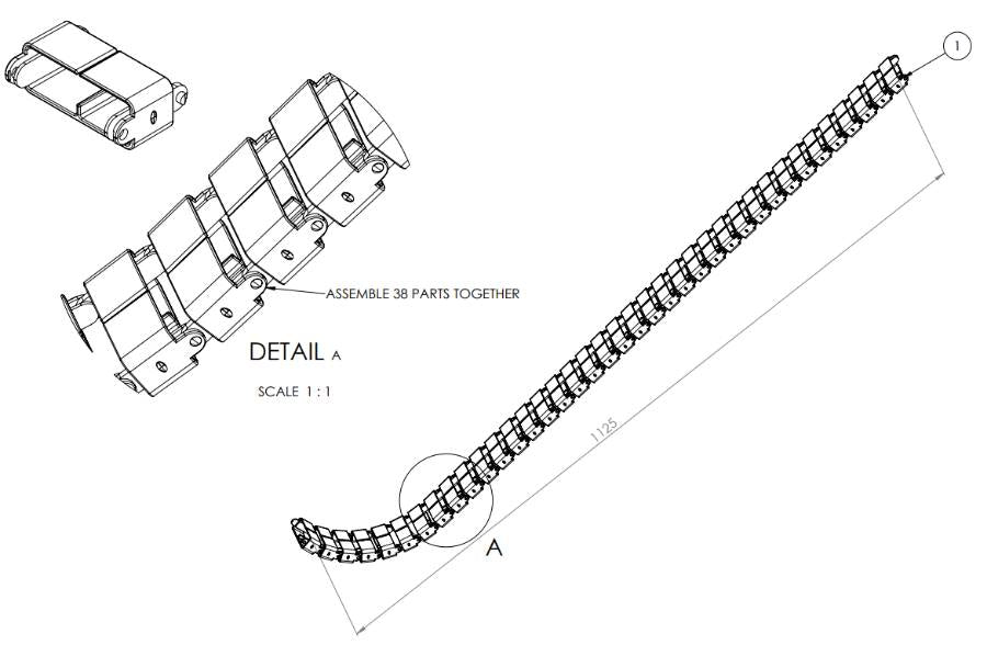 Workstation Umbilical - Trax SINGLE - The Softwiring Shop - Cable Management