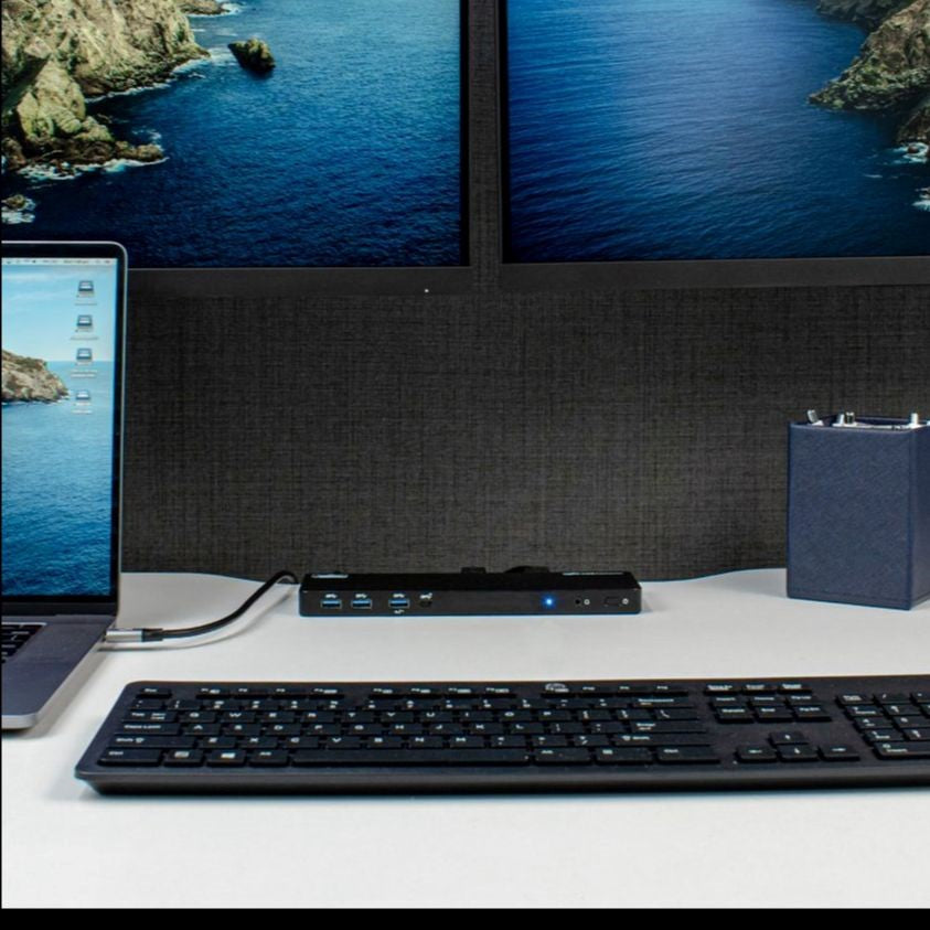 cms docking station in black with usb connectivity