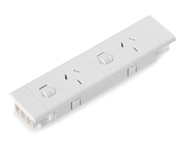 2 (Double) GPO Module - EXTERNAL SWITCH GPO'S - The Softwiring Shop - Electrical Soft Wiring