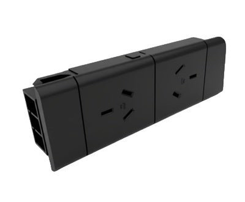 2 (Double) GPO Module - ROTATED GPO'S - The Softwiring Shop - Electrical Soft Wiring