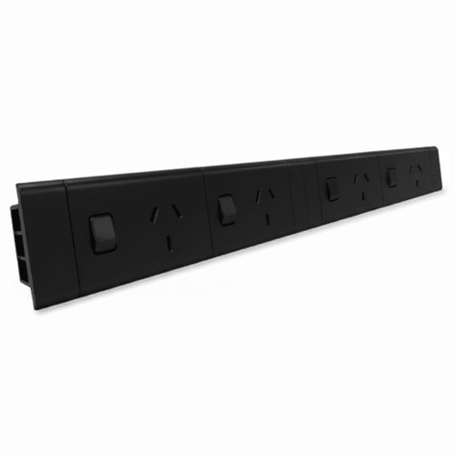 4 (Quad) GPO Module - EXTERNAL SWITCHING VERTICAL GPO'S - The Softwiring Shop - Electrical Soft Wiring