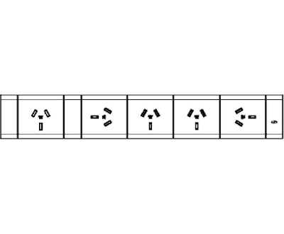 5 (Five) GPO Module Set - ROTATED END GPO'S - The Softwiring Shop - Electrical Soft Wiring