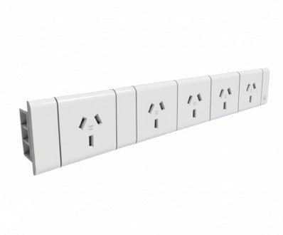 5 (Five) GPO Module Set - VERTICAL GPO's - The Softwiring Shop - Electrical Soft Wiring