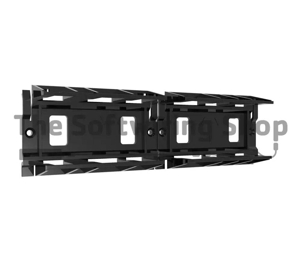 6 (Six) GPO Module Set - ROTATED END GPO'S including GPO Clip for the Cable Basket - The Softwiring Shop - Electrical Soft Wiring