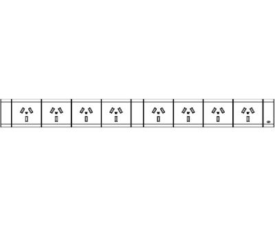 8 (Eight) GPO Module Set - VERTICAL GPO'S - The Softwiring Shop - Electrical Soft Wiring