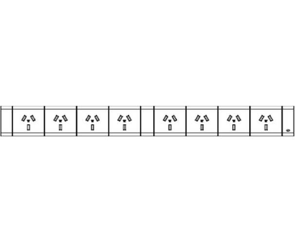8 (Eight) GPO Module Set - VERTICAL GPO'S - The Softwiring Shop - Electrical Soft Wiring