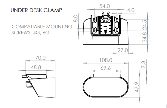 Power Rail - Nova Duo: 2 (Double) Gpos With 1000Mm Tag Lead And D Splitter Electrical Soft Wiring