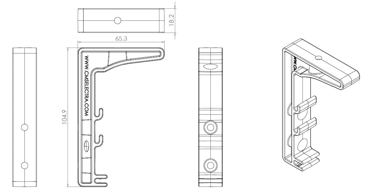 Cable Basket - SHORT BRACKET only - The Softwiring Shop - Electrical Softwiring