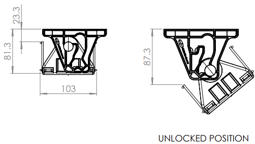 Cable Basket - Single Tier 100mm Deep: HINGED EASY ACCESS - The Softwiring Shop - Cable Management