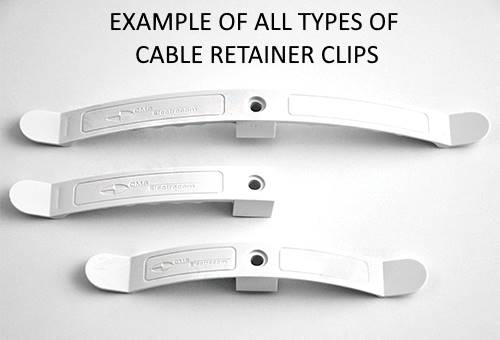Cable Retainer Clip - 135mm PACK OF 100 - WHITE - The Softwiring Shop - Cable Management