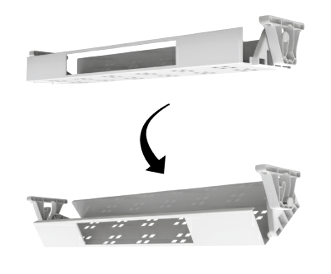 Cable Tray & Brackets ONLY - HINGED EASY ACCESS - The Softwiring Shop - Cable Management