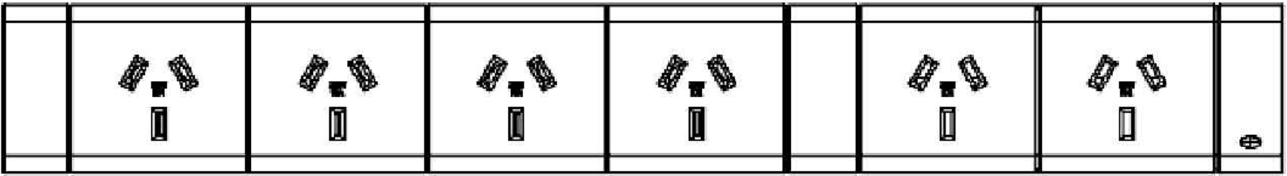 Cable Tray & Brackets - Single Tier with 6 (Six) GPO's HINGED EASY ACCESS - The Softwiring Shop - Cable Management