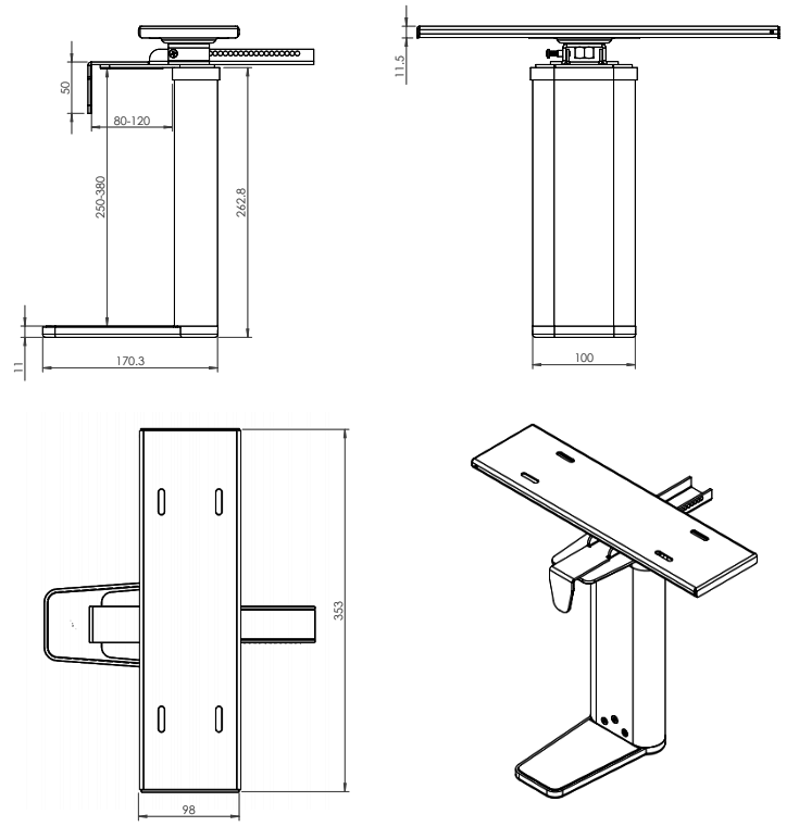 CPU - White Adjustable - The Softwiring Shop - Accessory